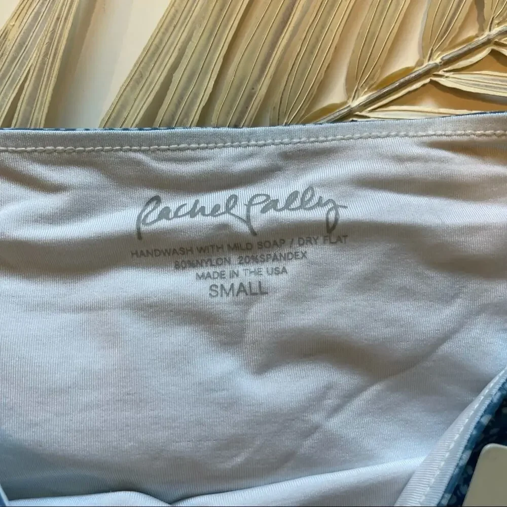 RACHEL PALLY Bikini Bottoms Swim Roatan Bottom Mineral Gingham Size Small NWT
